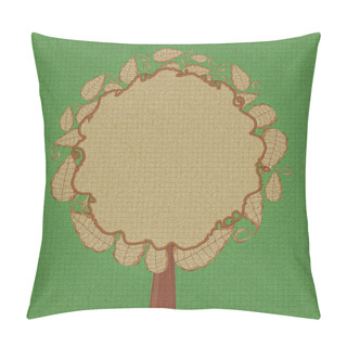 Personality  Abstract Tree With Round Leaf Crown Pillow Covers