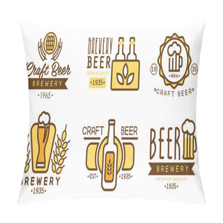 Personality  Design Template For Beer House, Pillow Covers