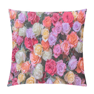 Personality  Beautiful Colorful Roses Pillow Covers