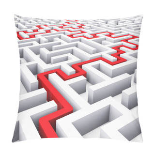 Personality  Path Across Endless Labyrinth Pillow Covers