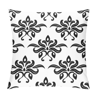 Personality  Modern Foliate Black And White Arabesque Pattern Pillow Covers