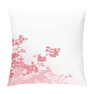 Personality  Four Pink Sakura Branches Pillow Covers