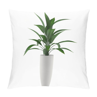 Personality  Plant Isolated In The Pot Pillow Covers