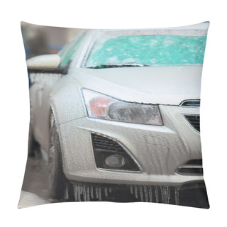 Personality  Car Side Covered With Ice Pillow Covers