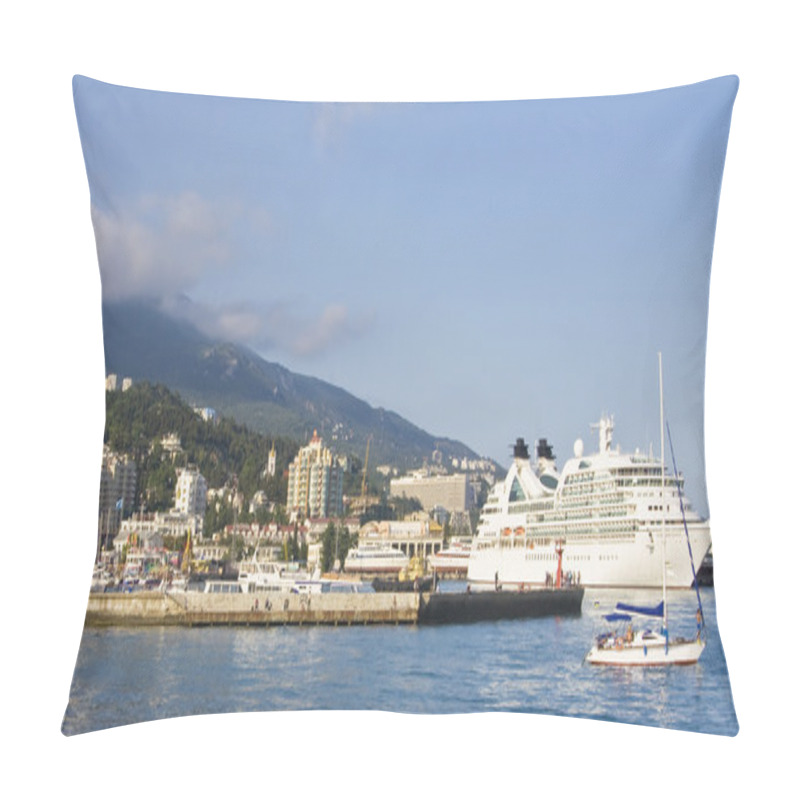 Personality  Big Cruise Ship, Yalta Pillow Covers