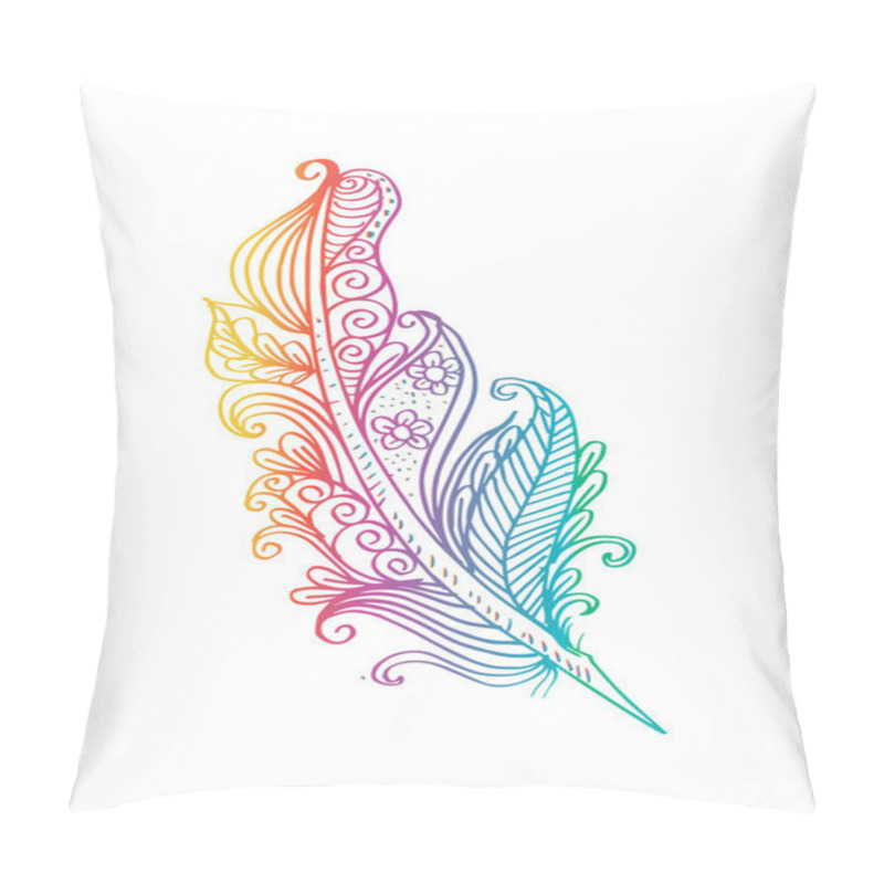 Personality  Feather Birds Hand Drawing Pillow Covers