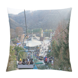 Personality  Lifts Gondola Parks Everland, Korea. Pillow Covers