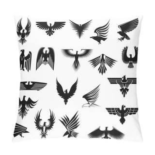 Personality  Heraldic Eagles, Falcons And Hawks Set Pillow Covers