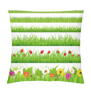 Personality  Big Grass And Flower Set Pillow Covers