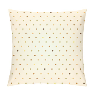 Personality  Seamless Tiny Polka Dots Brown Pattern Pillow Covers