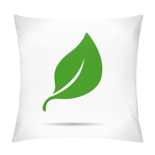 Personality  Vector Leaf Icon. Eps10 Pillow Covers