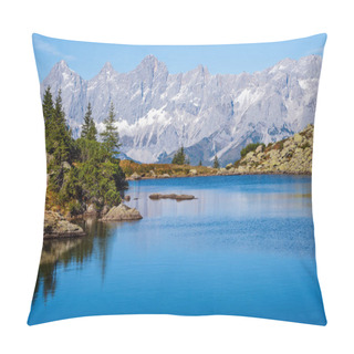 Personality  Calm Autumn Alps Mountain Lake With Clear Transparent Water And  Pillow Covers