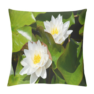 Personality  White Lotus Pillow Covers
