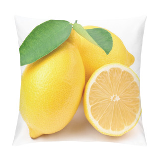 Personality  Lemons With Leaves. Pillow Covers