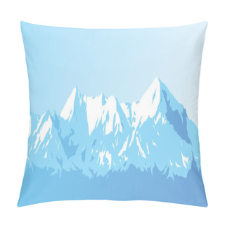 Personality  Blue Mountains Vector Pillow Covers