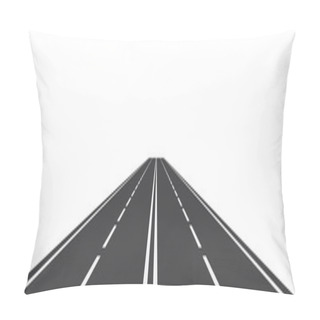 Personality  Perspective Of Curved Road Pillow Covers