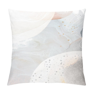 Personality  White Tone Neo Memphis Social Background Illustration Pillow Covers