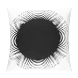 Personality  Radial, Radiating Lines Abstract Element.  Pillow Covers