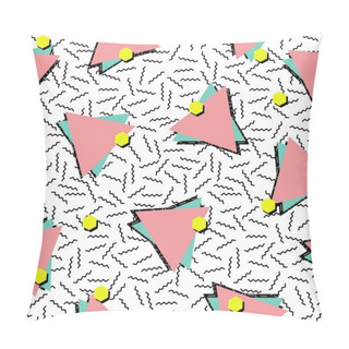 Personality  Retro 80s Style Seamless Pattern Background Pillow Covers