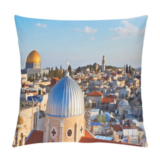 Personality  View On N Rooftops Of Old City Of Jerusalem  Pillow Covers