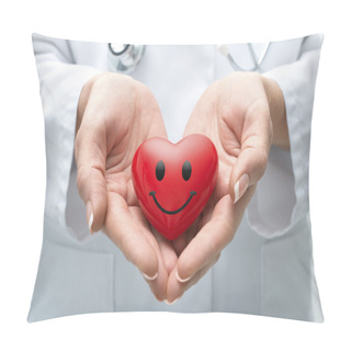 Personality  Doctor Holding Heart Pillow Covers