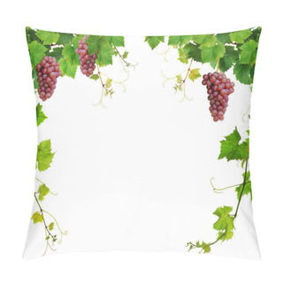 Personality  Grapevine Border With Pink Grapes Pillow Covers
