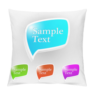 Personality  Vector Set Of Speech Bubbles. Pillow Covers