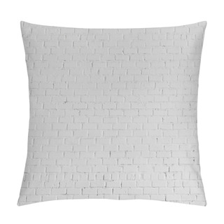 Personality  White Brick Wall Background Pillow Covers