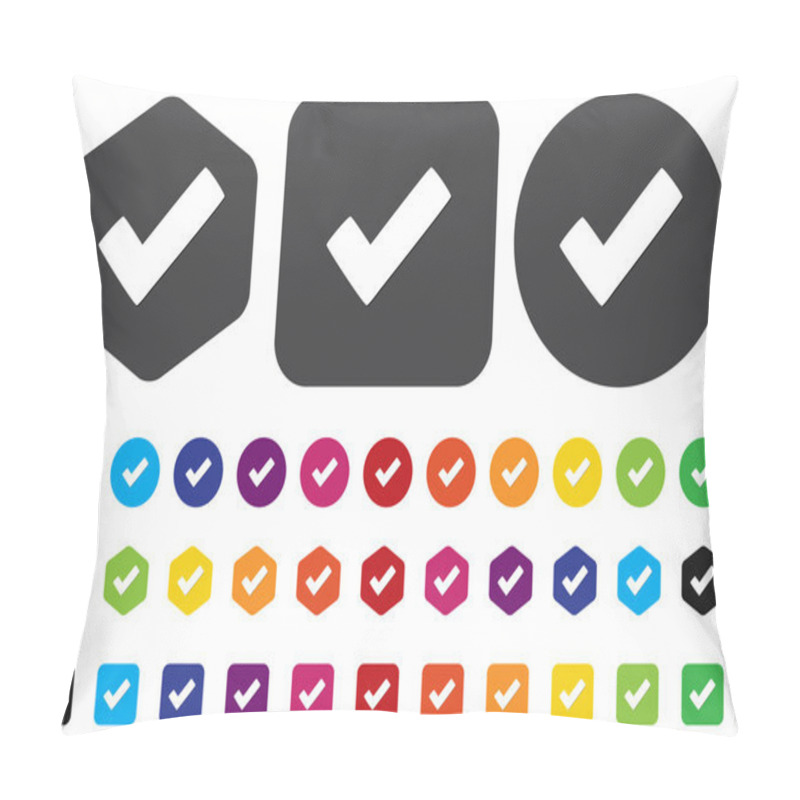 Personality  Check Mark Button Pillow Covers