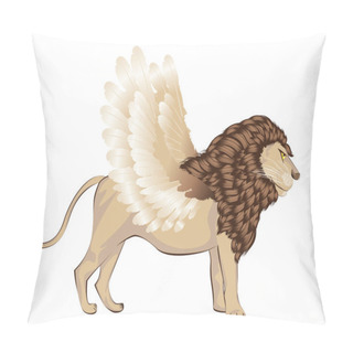 Personality  Lion With Wings Cartoon Pillow Covers
