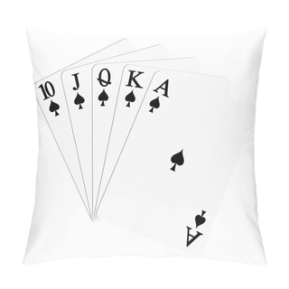 Personality  Playing Cards - Spades Pillow Covers