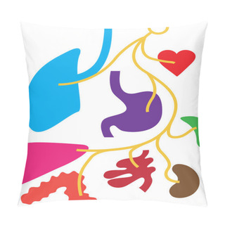 Personality  Simple Nervous System Human Organs Pillow Covers