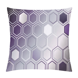 Personality  Abstract Color Background With Blurred Glass Effect, Template With Motion Texture, Shining Blurred Pattern Random, Kaleidoscope Pattern With Hexagons Pillow Covers