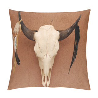 Personality  Pueblo Bull Skull Pillow Covers