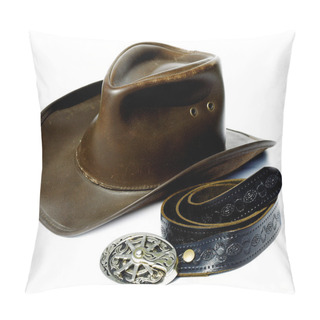 Personality  Vintage Style Cowboy Hat And Belt Pillow Covers