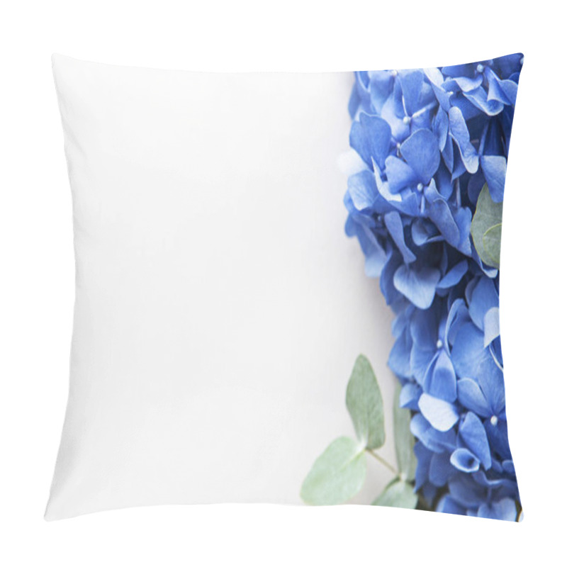 Personality  Blue Hydrangea Flowers Pillow Covers