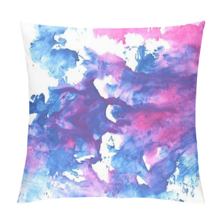 Personality  Han Blue Abstract Watercolor Background Pillow Covers