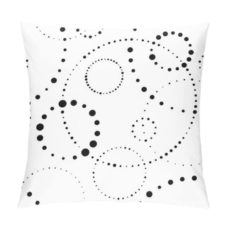 Personality  Seamless Circle Pattern. Abstract Vecror Minimal Background Pillow Covers