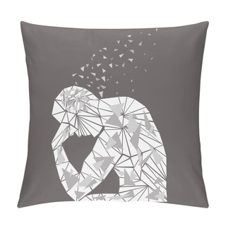 Personality  Thinker Silhouette  Man Pillow Covers