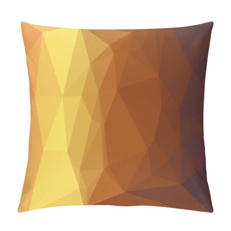 Personality  Abstract yellow and brown gradient background pillow covers