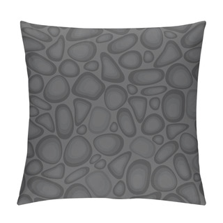 Personality  Pebbles Seamless Pattern.Sand Stone Seamless Background Texture. Pillow Covers