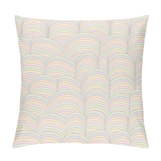 Personality  Colorful Seamless Abstract Hand-drawn Pattern, Waves Background Pillow Covers