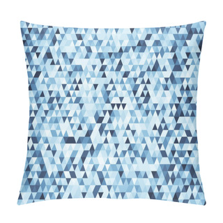Personality  Abstract Polygonal Triangle Illustration. Triangular Backdrop. Pillow Covers