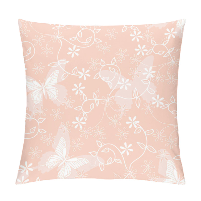 Personality  Pink floral background pillow covers