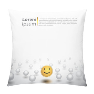 Personality  Smile Background Pillow Covers