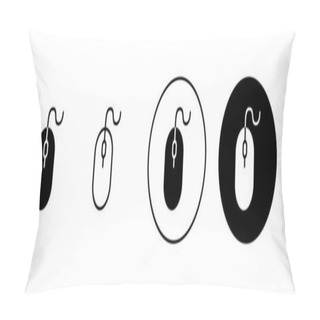 Personality  Mouse Icons Set. Click Sign And Symbol. Pointer Icon Vector. Pillow Covers