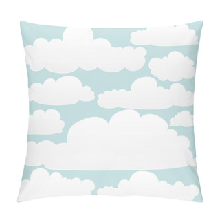Personality  Hand Drawn Clouds Set.  Pillow Covers