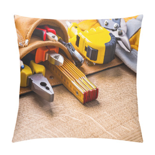Personality  Construction Tools In Tool Belt Pillow Covers