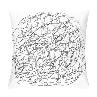 Personality  Tangled Circle Pattern. Intricate Pillow Covers