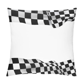 Personality  Background Checkered Flag Pillow Covers